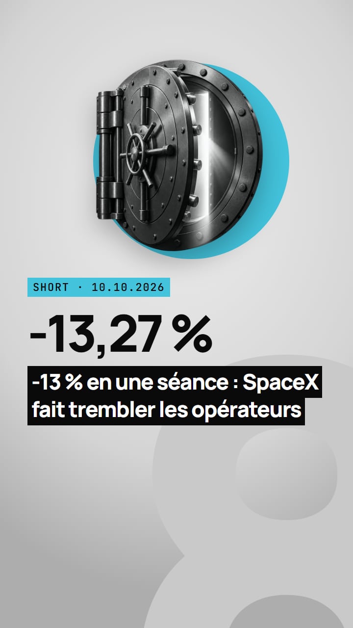 Short : -13 % en une séance : SpaceX fait trembler les opérateurs
